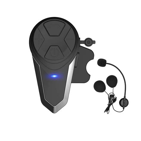 √ BT-S3 Motorcycle Bluetooth intercom, Off-Road Motorcycle Helmet Bluetooth Headset 1000m Bluetooth Communication System Connect up to Three People Two People Talk at The Same time (2 Pack)