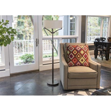 Super Deal Product Décor Therapy PL4334 Ledger Floor Lamp, Painted Bronze