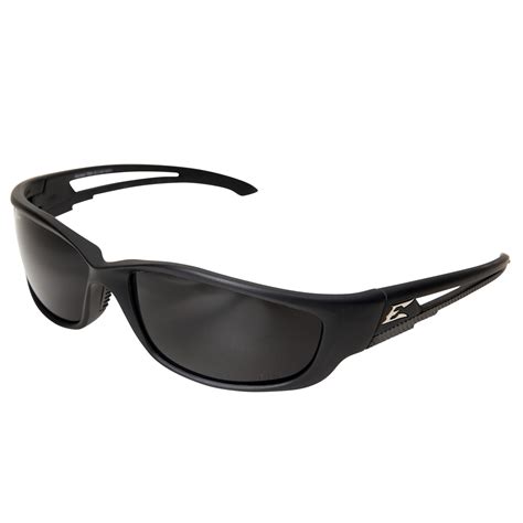 Buy 1 get 1 🔥 Edge TSK-XL216 Kazbek XL Polarized Wrap-Around Safety Glasses, Anti-Scratch, Non-Slip, UV 400, Military Grade, ANSI/ISEA & MCEPS Compliant, XL Wide Fit, Black Frame/Smoke Lens