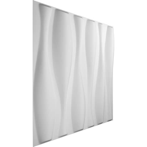 Super Big Clearance! Ekena Millwork WP20X20FAWH-CASE-50 Fairfax EnduraWall Decorative 3D Wall Panel, 19 5/8"W x 19 5/8"H, White, 50 Each