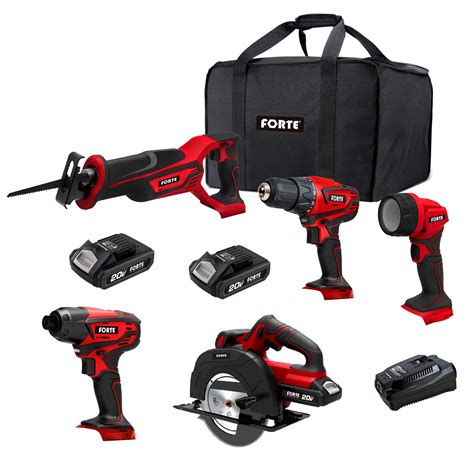 Hot Deals FORTE 20V Max Reciprocating Saw with Li-ion Battery and Quick Charger, Variable-Speed & Tool-Free Blade Change, 2 Saw Blades for Wood & Metal Cutting