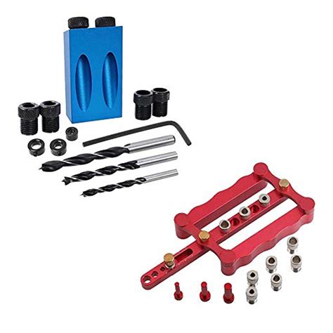 Exclusive Discount 90% Price Joywayus Power Tool Accessory Jigs kit (One Pocket Inclined Hole Jig and One Straight Hole Doweling Jig Kit) Father's Day Gift