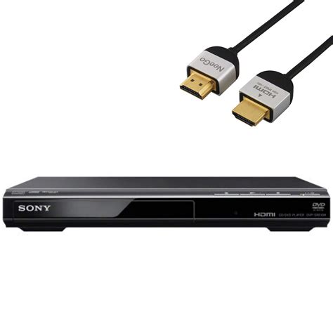 Sony DVP- SR510 DVD Player with HDMI Port with A NeeGo Slim HDMI Cable