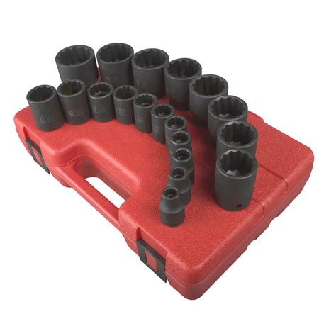 Super Brands Sunex 2692 1/2-Inch Drive Metric Impact Socket Set, 12 Piece