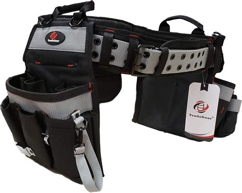 TradeGear Part#SZB Electrician's Belt & Bag Combo - Heavy Duty Electricians Tool Belt Designed for Maximum Comfort & Durability - Ideal for All Electricians Tools - Fits Sizes XL - 3XL (40"-55")